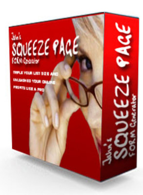Product picture Squeeze Page Form Generator with Resale Rights